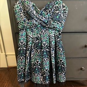 BCBG strapless party dress